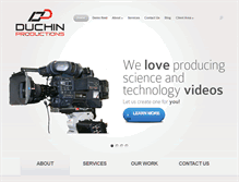 Tablet Screenshot of duchinproductions.com
